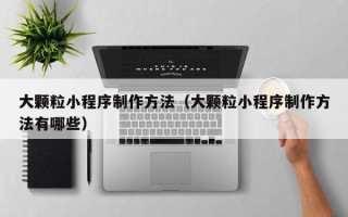 呼伦贝尔大颗粒小程序制作方法（大颗粒小程序制作方法有哪些）